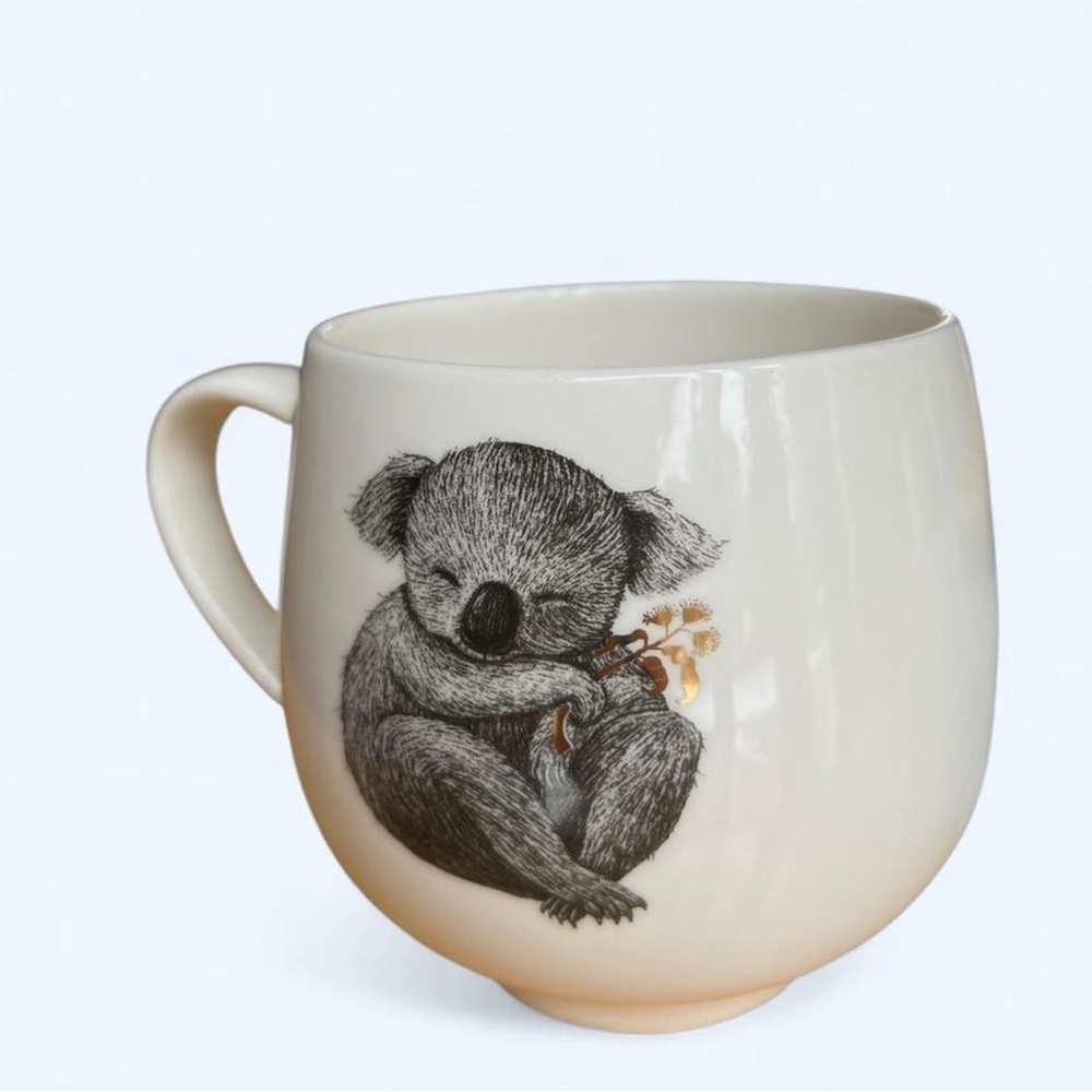 Urban Products New Bone China Cute Koala Illustration Mug Coffee Tea Mug - Picture 2 of 4